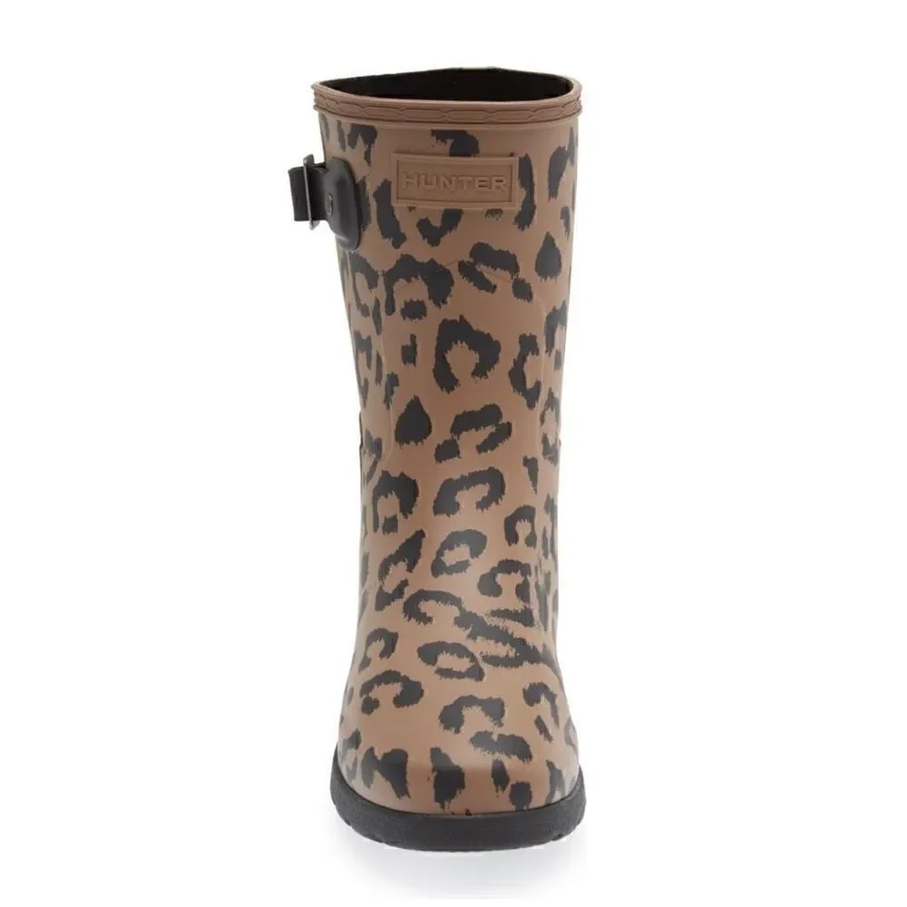 Hunter | Original Refined Short Leopard Rainboots